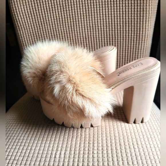 Cape Robbin Shoes - Cape Robbin Fluffy Platform Heels